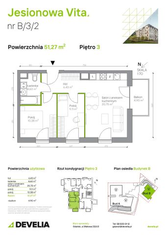 Mieszkanie 3-pokojowe Gdańsk Wrzeszcz, ul. Jesionowa. Zdjęcie 6