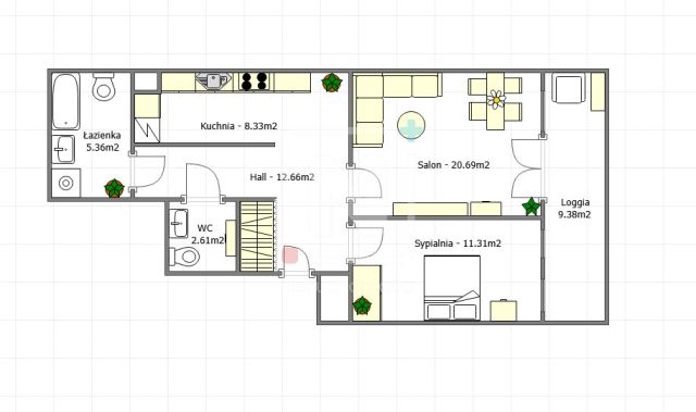 Mieszkanie 2-pokojowe Warszawa Bielany, ul. Renesansowa. Zdjęcie 8