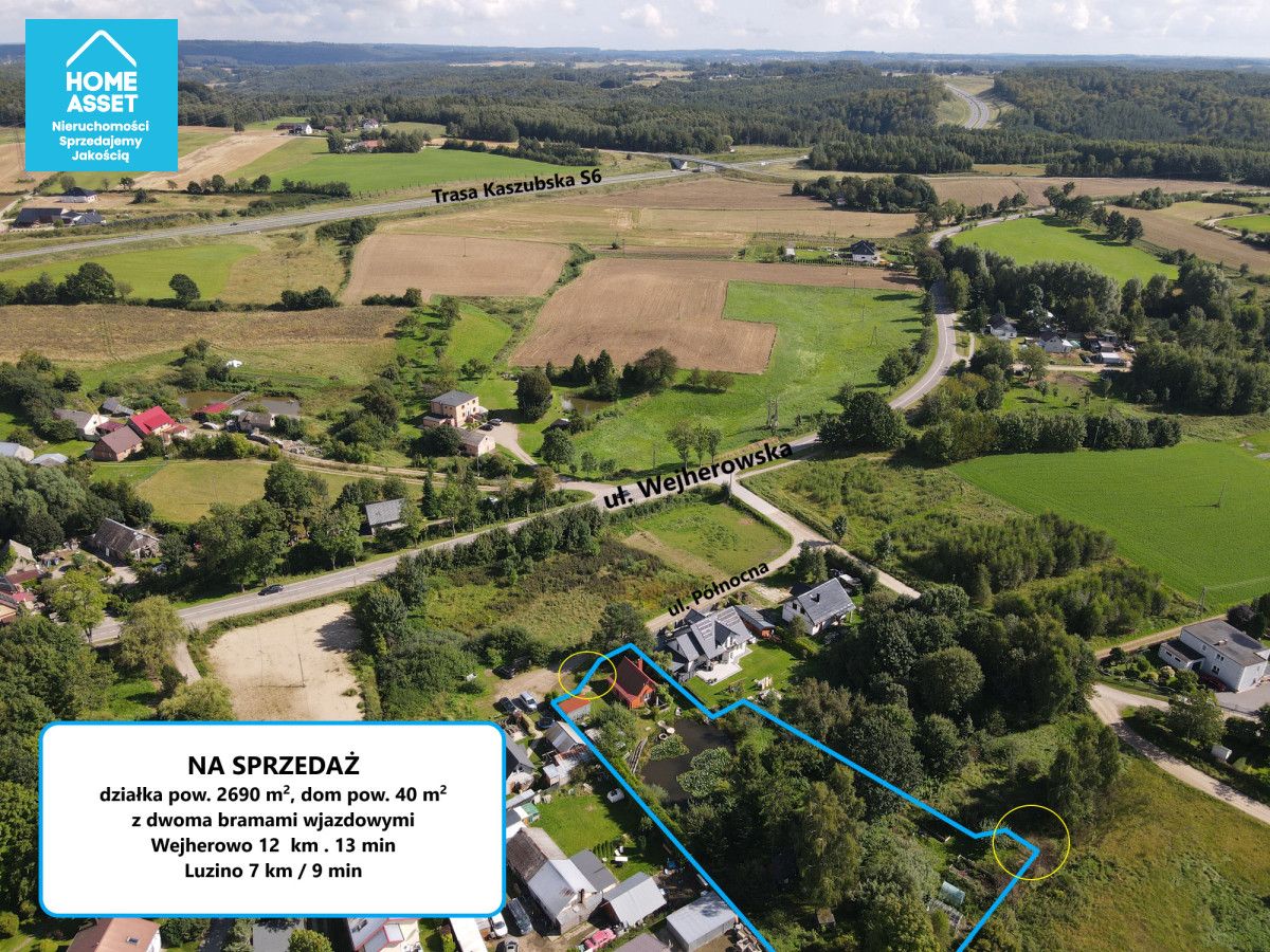 Działka budowlana Milwino, ul. Północna. Zdjęcie 5