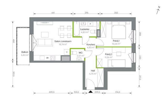 Mieszkanie 3-pokojowe Warszawa Targówek, ul. Oliwska. Zdjęcie 16