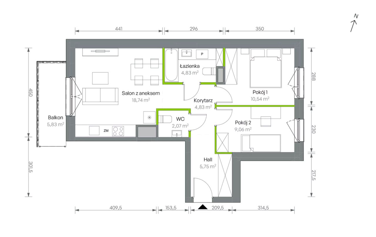 Mieszkanie 3-pokojowe Warszawa Targówek, ul. Oliwska. Zdjęcie 16