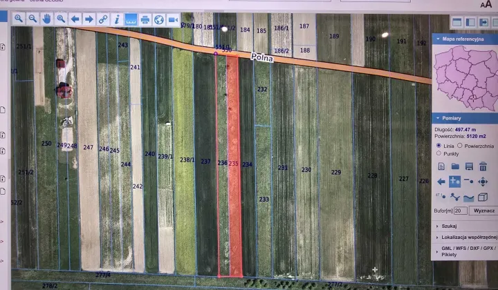 Działka rolno-budowlana Cianowice, ul. Polna