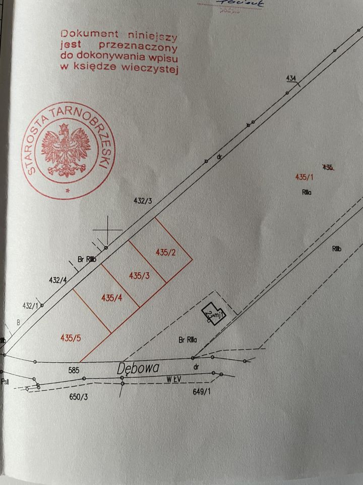 Działka budowlana Trześń Dębina, ul. Dębowa