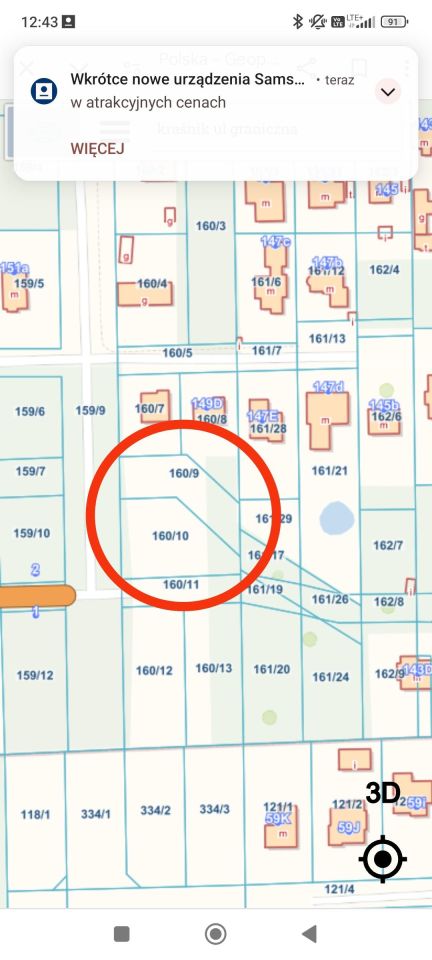 Działka budowlana Kraśnik Kraśnik Fabryczny, ul. Widok. Zdjęcie 5