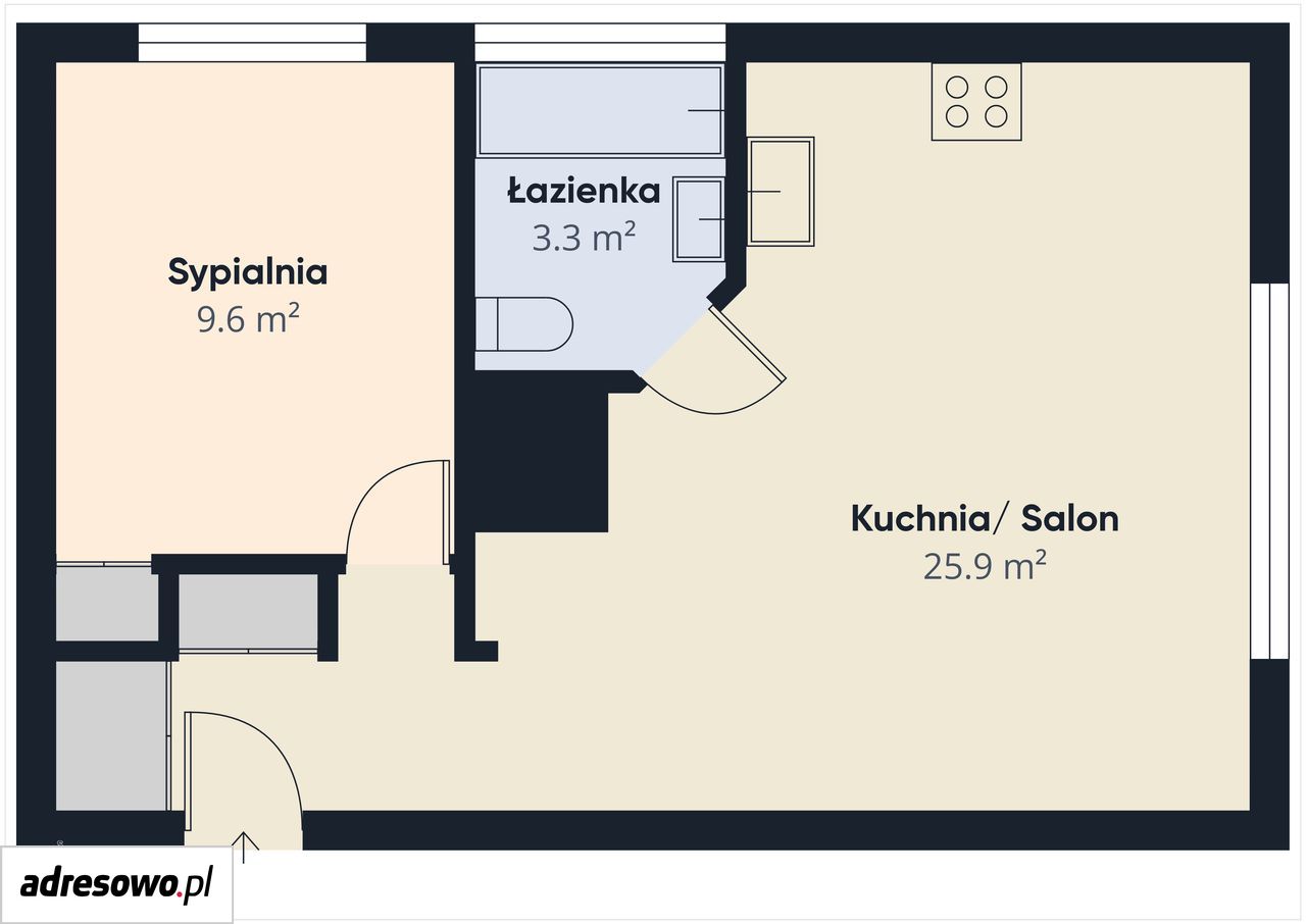 Mieszkanie 2-pokojowe Gdańsk Żabianka, ul. Jakuba Wejhera. Zdjęcie 14