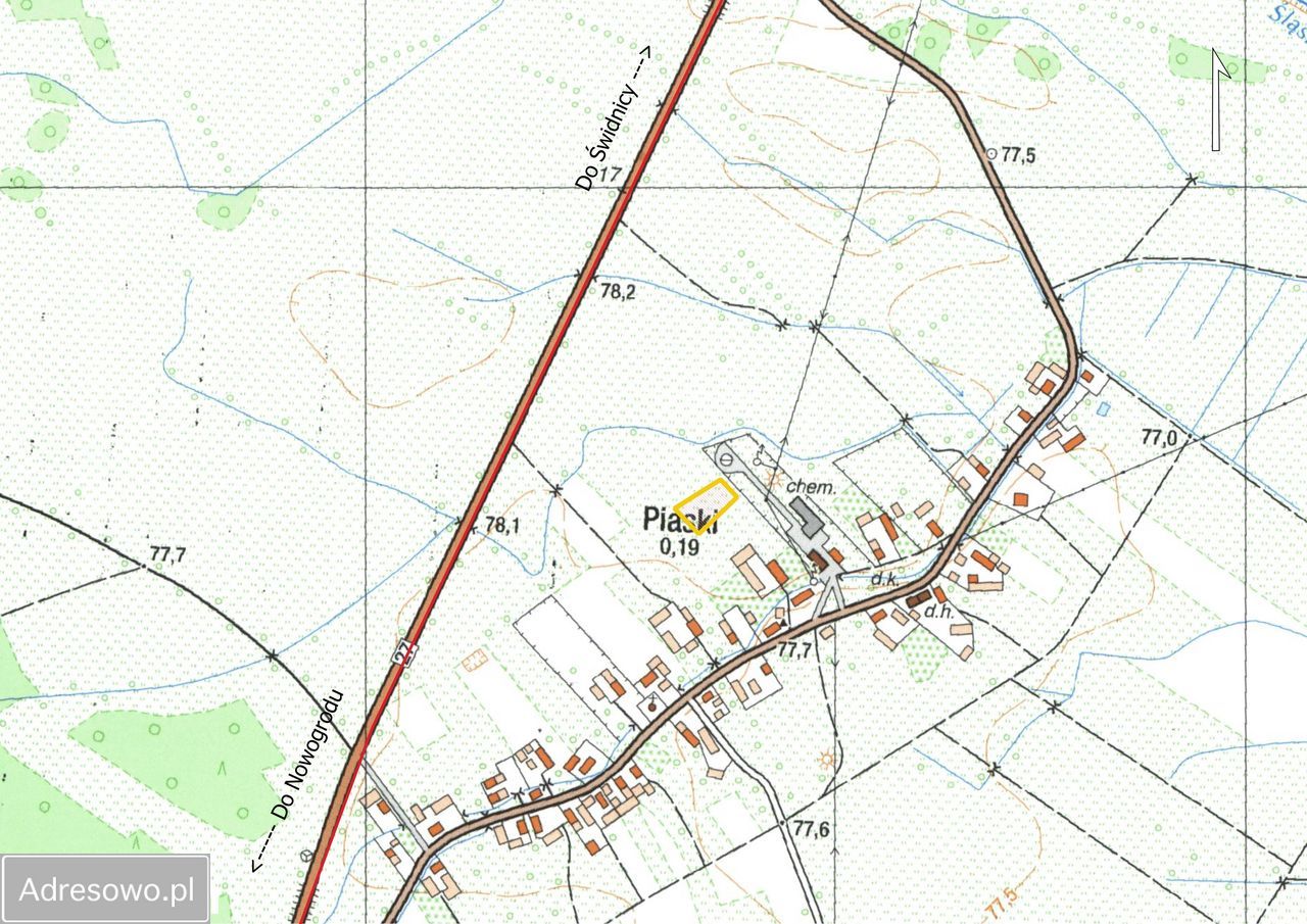 Działka rolno-budowlana Piaski. Zdjęcie 2