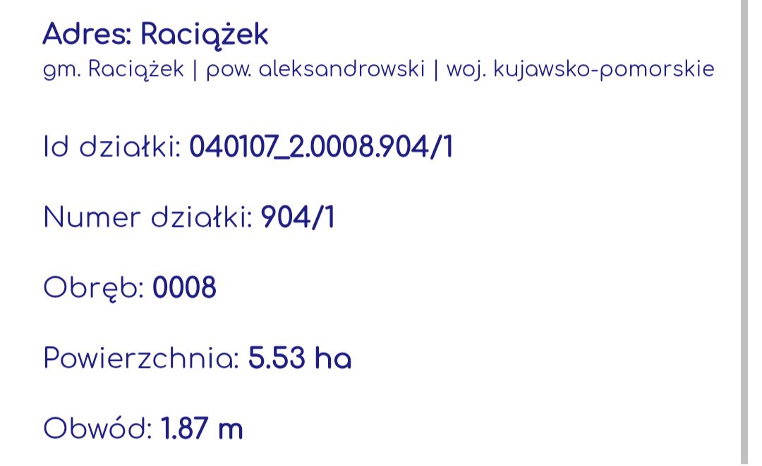 Działka rolna Raciążek, ul. Pole. Zdjęcie 2