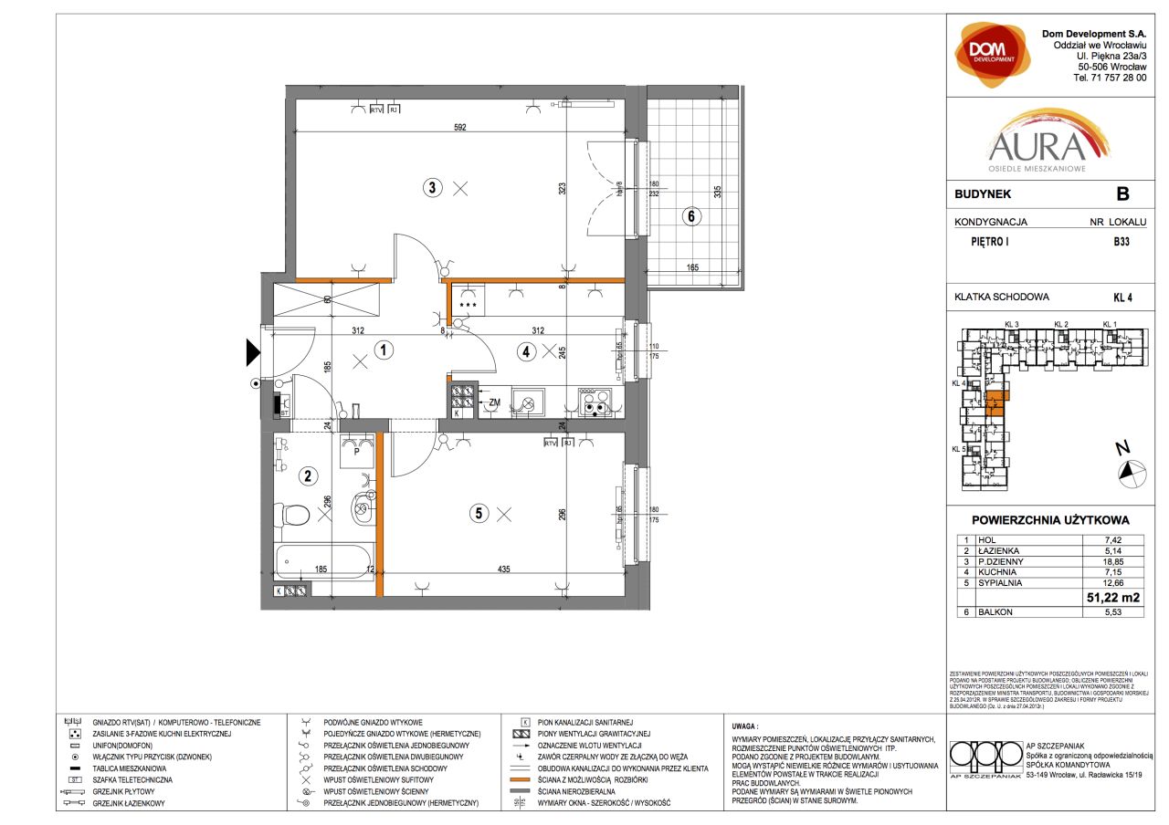 Mieszkanie 2-pokojowe Wrocław Krzyki, ul. gen. Stefana Grota-Roweckiego. Zdjęcie 7