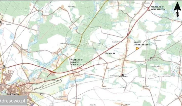 Działka inwestycyjna Ligota Polska