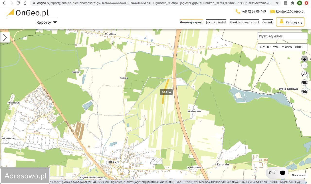 Działka rolno-budowlana Tuszyn, ul. Wielkopole. Zdjęcie 3