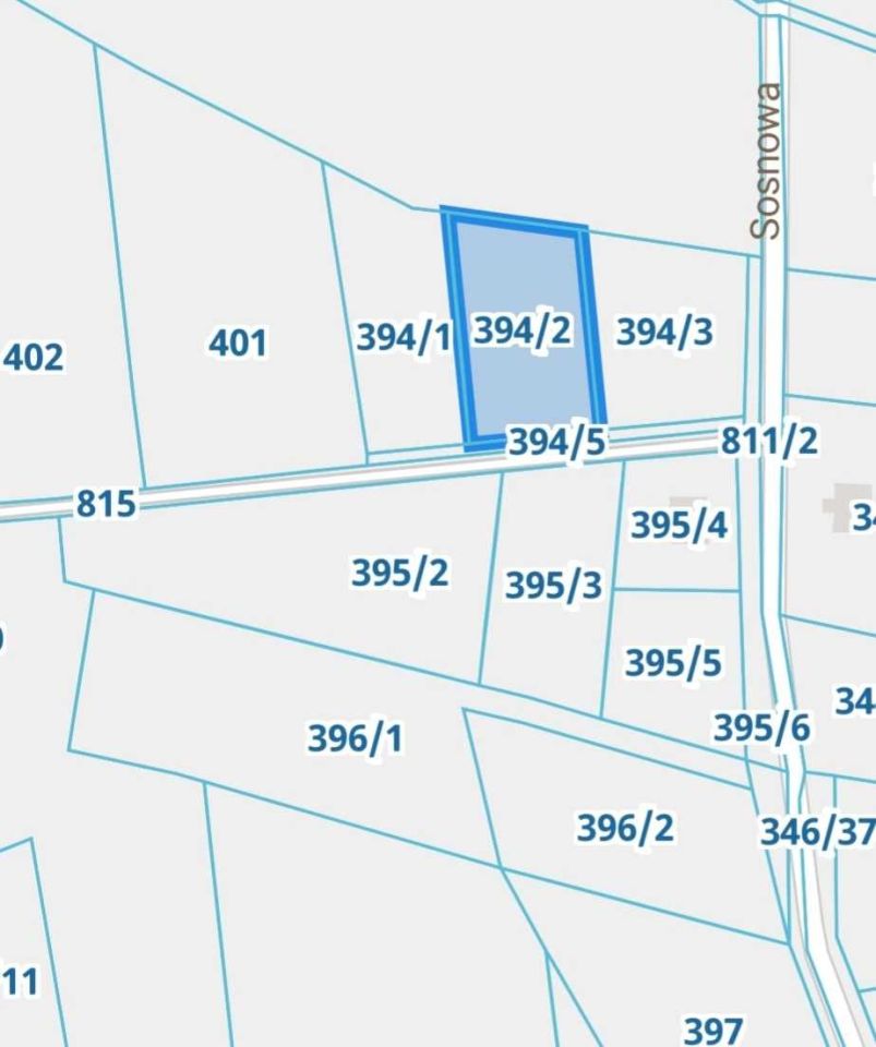 Działka budowlana Kłobuck Brody Malina, ul. Sosnowa. Zdjęcie 1