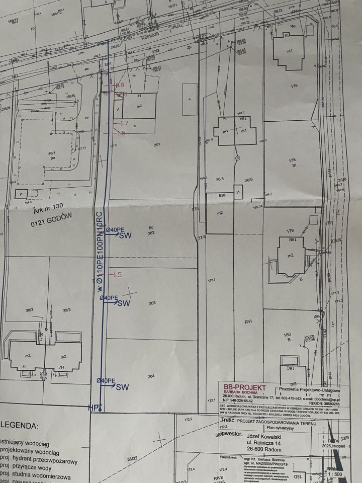 Działka budowlana Radom Godów, ul. Rolnicza. Zdjęcie 2
