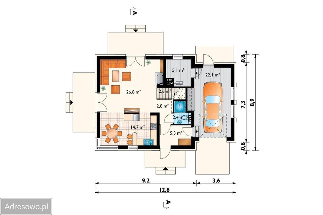 dom wolnostojący, 4 pokoje Podebłocie. Zdjęcie 9