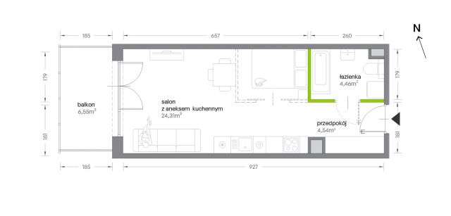 Mieszkanie 1-pokojowe Kraków Krowodrza, ul. Żabiniec. Zdjęcie 7