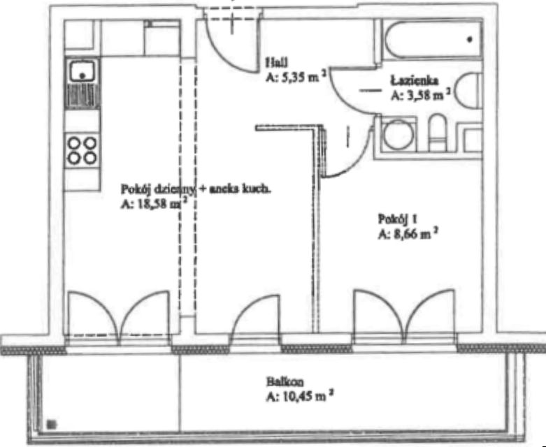 Mieszkanie 1-pokojowe Kraków Kliny, ul. Anny Szwed-Śniadowskiej. Zdjęcie 7