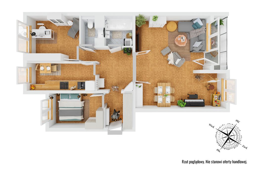 Mieszkanie 3-pokojowe Warszawa Mokotów, ul. Neseberska. Zdjęcie 20