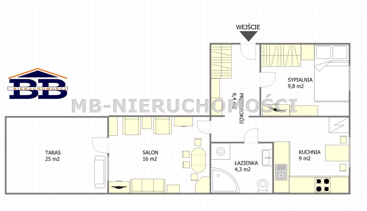 Mieszkanie 2-pokojowe Olsztyn Pieczewo, ul. Wincentego Witosa. Zdjęcie 15