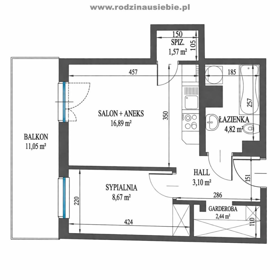Mieszkanie 2-pokojowe Kraków Bieżanów, ul. Mała Góra. Zdjęcie 19