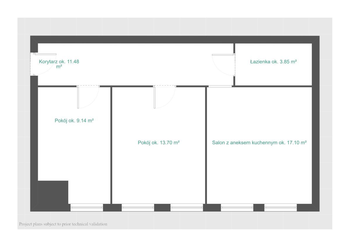 Mieszkanie 3-pokojowe Poznań Wilda, ul. Jana Umińskiego. Zdjęcie 22