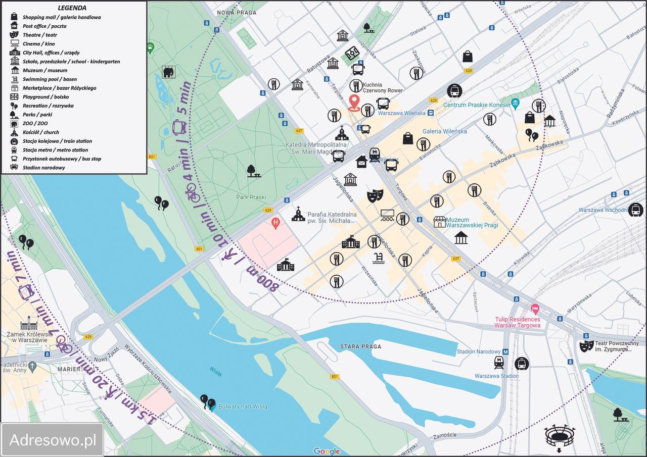 Mieszkanie 3-pokojowe Warszawa Praga-Północ, ul. Targowa. Zdjęcie 3
