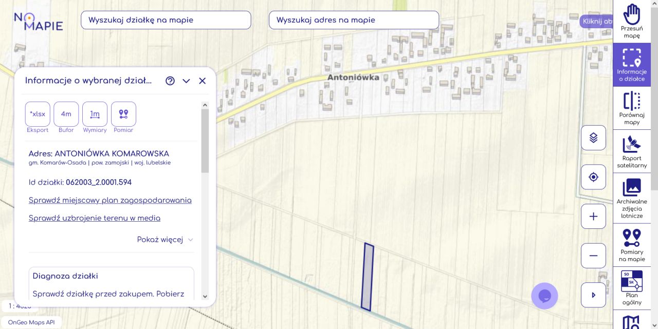 Działka rolna Antoniówka. Zdjęcie 2