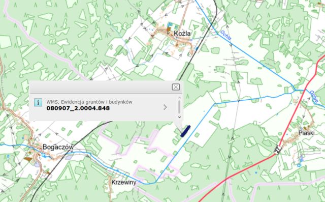 Działka leśna Koźla. Zdjęcie 1