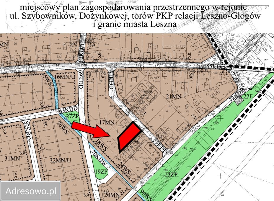 Działka budowlana Leszno Zatorze, ul. Lniana. Zdjęcie 6