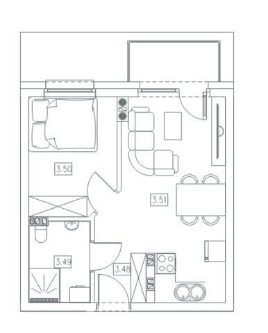 Mieszkanie 2-pokojowe Gościcino Zybertowo, ul. Strażacka. Zdjęcie 1
