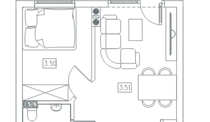Mieszkanie 2-pokojowe Gościcino Zybertowo, ul. Strażacka