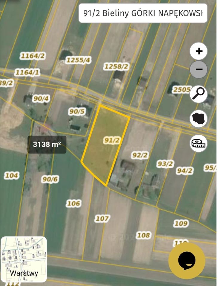 Działka budowlana Górki Napękowskie. Zdjęcie 4