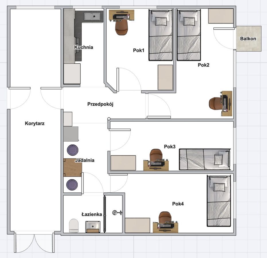 Mieszkanie 4-pokojowe Warszawa Mokotów, ul. Zwierzyniecka. Zdjęcie 8