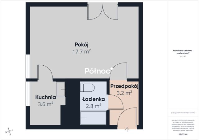 Mieszkanie 1-pokojowe Łomża, ul. Stacha Konwy. Zdjęcie 2