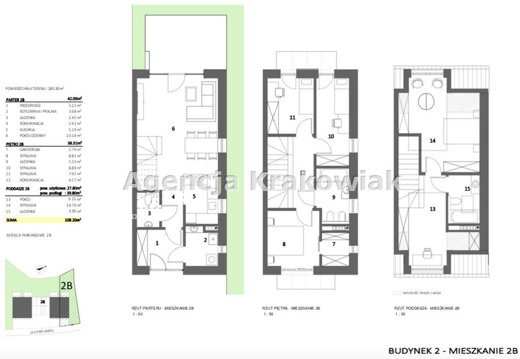 bliźniak, 6 pokoi Kraków Bielany, ul. Bielańska. Zdjęcie 11