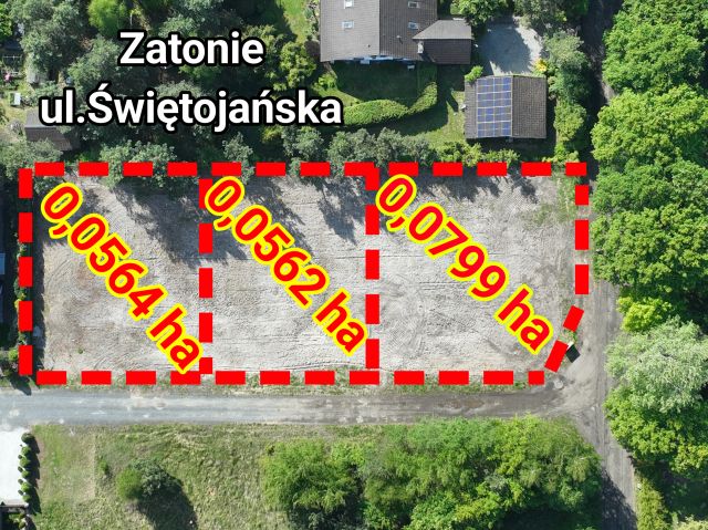 Działka budowlana Zielona Góra Zatonie, ul. Zatonie-Świętojańska. Zdjęcie 1