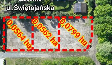 Działka budowlana Zielona Góra Zatonie, ul. Zatonie-Świętojańska