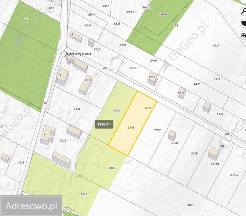 Działka rekreacyjna Jędrzejewo. Zdjęcie 5