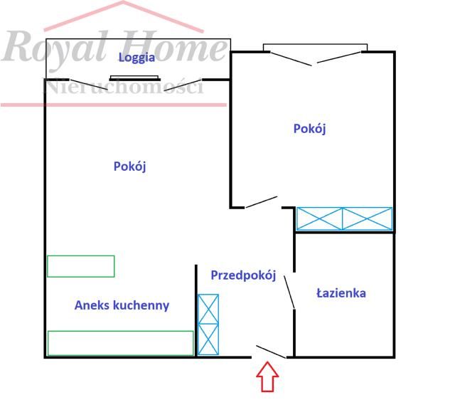 Mieszkanie 2-pokojowe Wrocław Krzyki. Zdjęcie 14