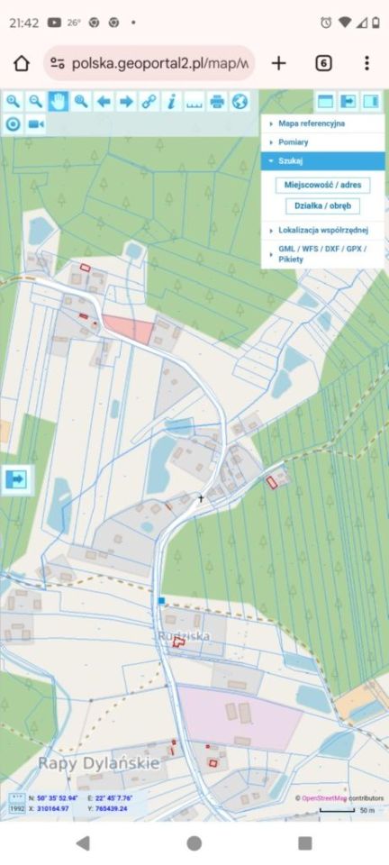 Działka rolno-budowlana Rapy Dylańskie