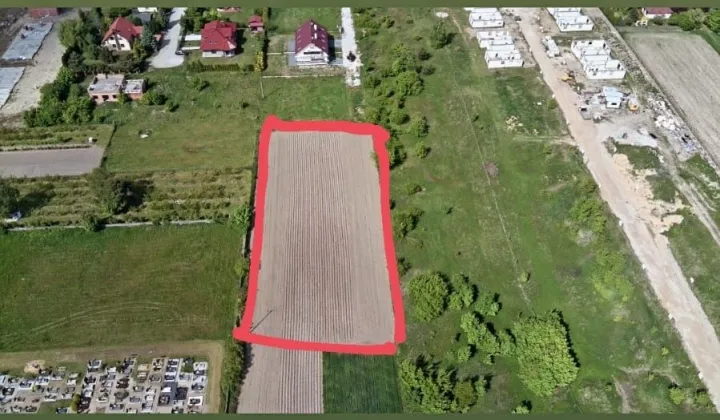 Działka inwestycyjna Krępice