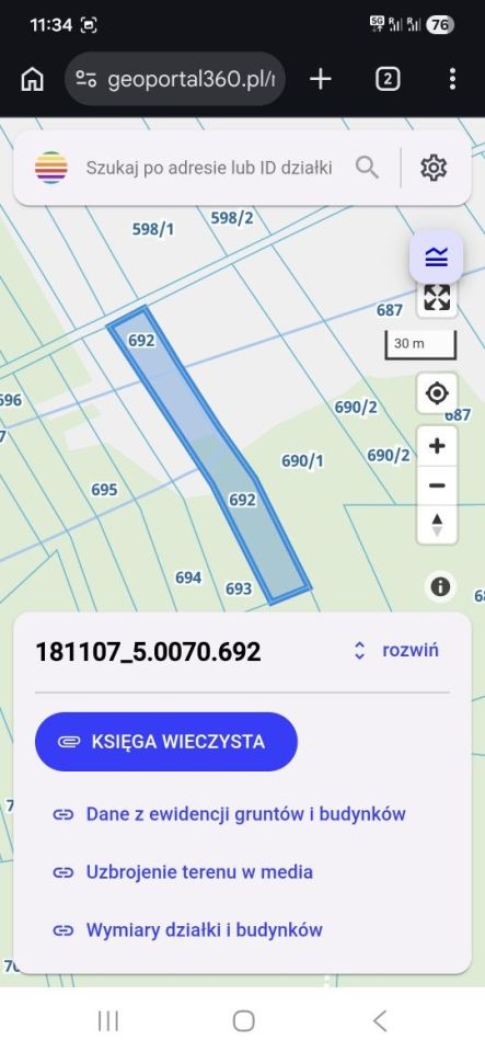 Działka rolno-budowlana Wylów. Zdjęcie 3