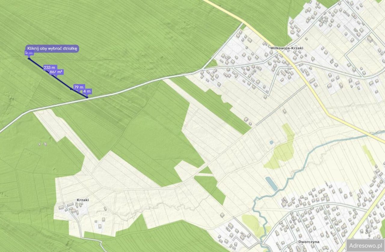 Działka leśna Giedlarowa. Zdjęcie 3