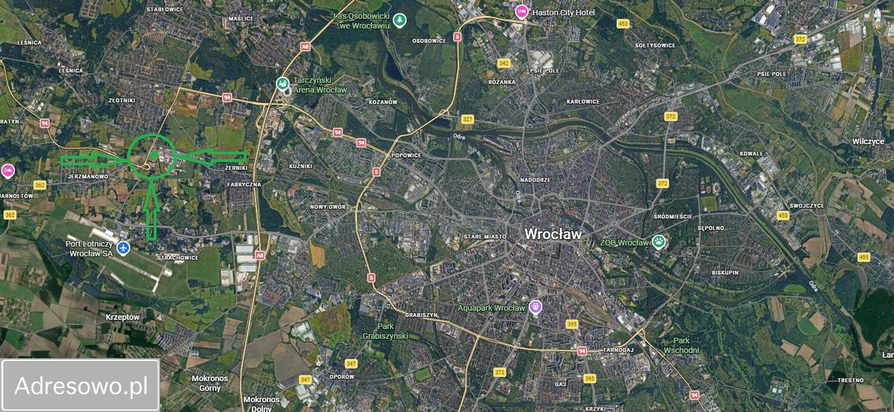 Działka inwestycyjna Wrocław Żerniki, ul. Jerzmanowska. Zdjęcie 2