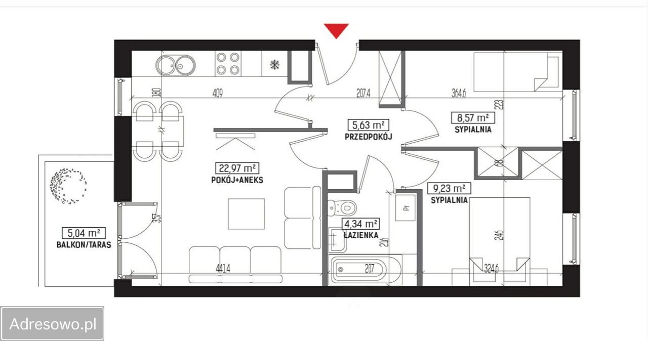 Mieszkanie 3-pokojowe Lublin Wrotków, ul. Henryka Wolińskiego. Zdjęcie 15
