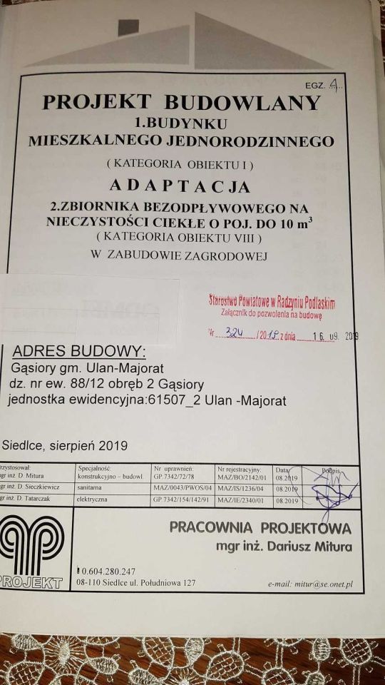 Działka budowlana Gąsiory. Zdjęcie 4