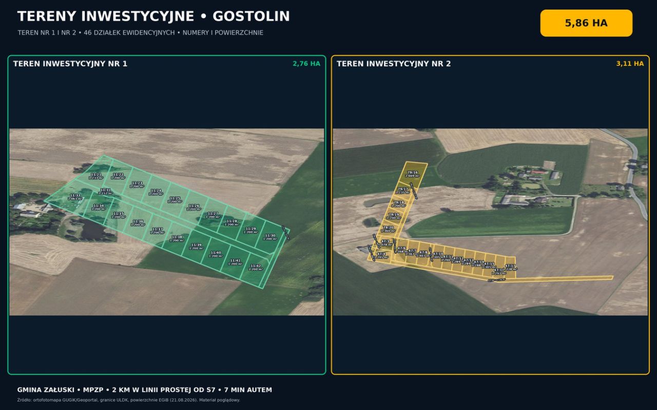 Działka budowlana Gostolin. Zdjęcie 2