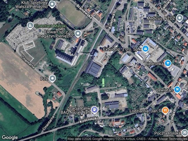 Hala/magazyn Pieniężno, ul. Dworcowa. Zdjęcie 1