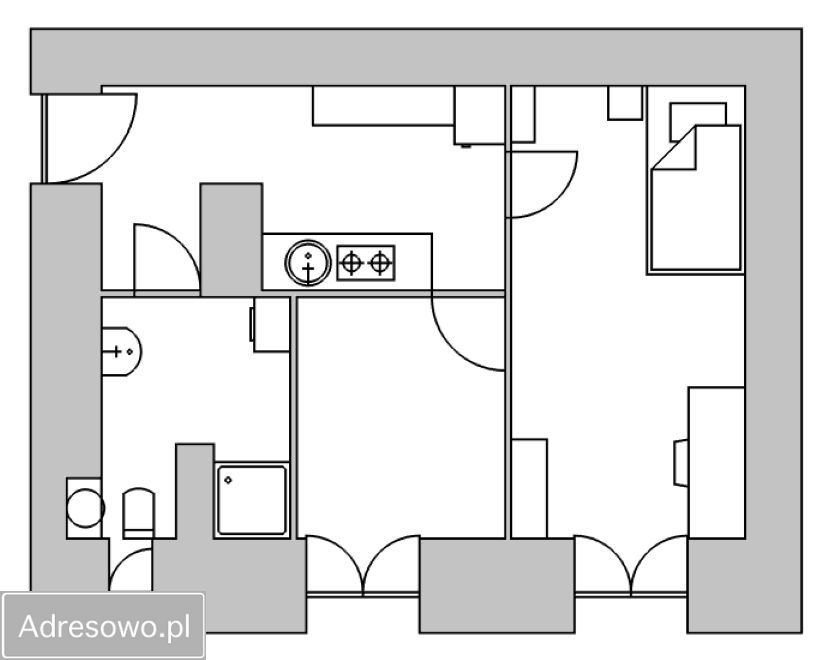 Mieszkanie 2-pokojowe Kraków Podgórze, ul. Wielicka. Zdjęcie 15