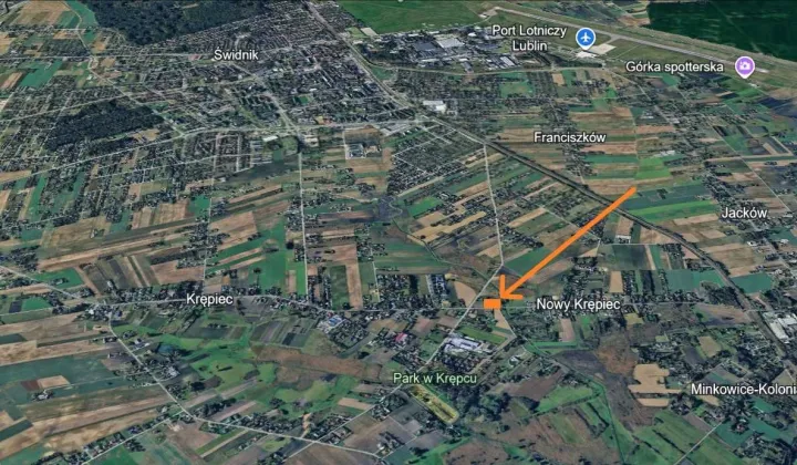 Działka rolno-budowlana Nowy Krępiec, ul. Kwiatowa