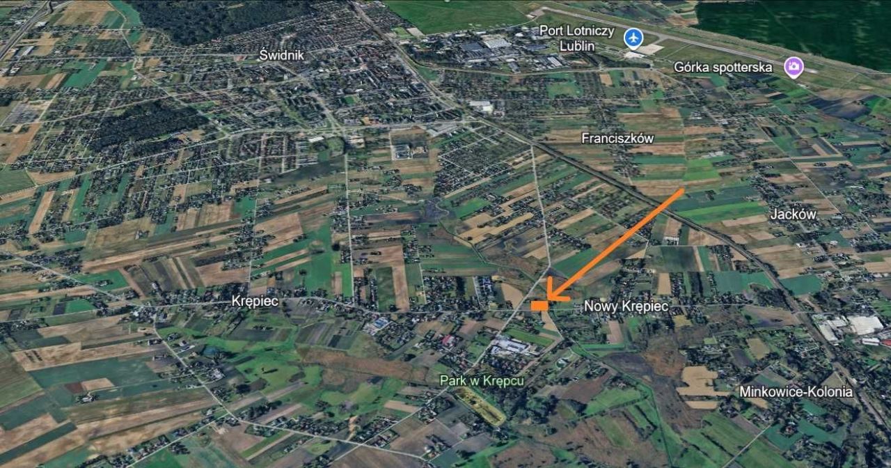 Działka rolno-budowlana Nowy Krępiec, ul. Kwiatowa. Zdjęcie 1
