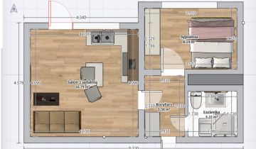 Mieszkanie 2-pokojowe Myszków Centrum, ul. Prymasa Wyszyńskiego
